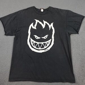 Vintage Spitfire Shirt Mens XL Black Bighead Logo Graphic Skateboard Streetwear